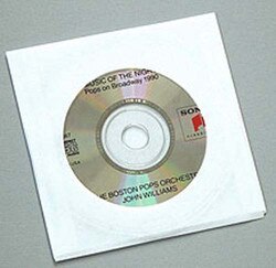 WHITE Tyvek® CD Sleeve with window.